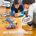 Kids Magnetic Tiles Toys, 100Pcs 3D Magnetic Building Blocks Tiles Set
