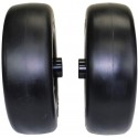 2 Pack 13x5.00-6 Black No Flat Front Solid Tire Puncture Proof Assembly