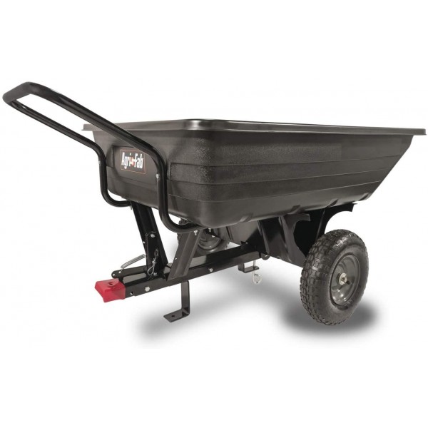 Agri-Fab 45-0345 350-Pound Poly Convertible Push/Tow Dump Cart