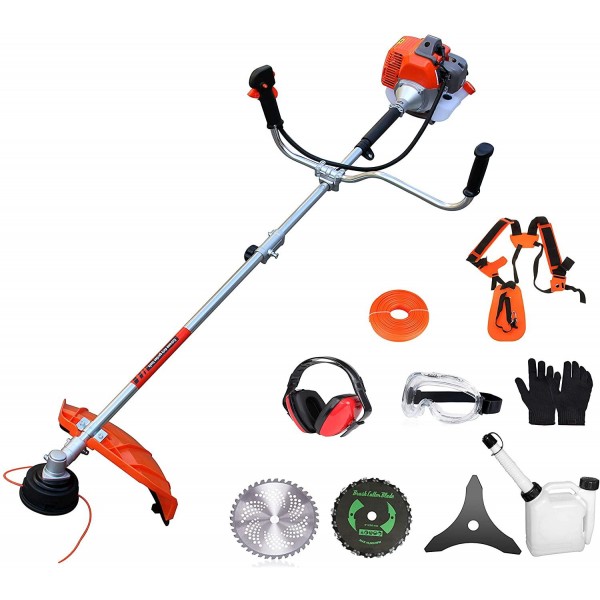 PROYAMA 42.7cc 2 in 1 Extreme Duty 2-Cycle  Dual Line Trimmer and Brush Cutter, Grass Trimmer