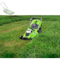 ZQKJLH Lawn Mower,1600 Watt Electric Rotary Mower, Folding, Cutting Width 36 cm, 5 Cutting Height, 45 Liter Grass Box, Garden Weeding