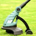 Yacc Trimmers for Small Gardens, Electric Household Lawnmowers, 18V Rechargeable Lawnmower Brush Cutters,Green