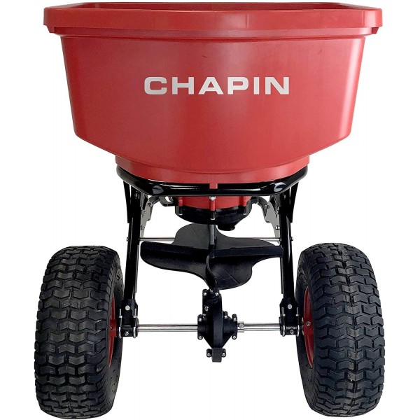 Chapin International Chapin 8620B 150 Pound Tow Behind Spreader with Auto-STO, Red
