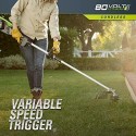 GreenWorks Pro 80V 16-Inch Cordless String Trimmer (Attachment Capable), 2Ah Battery and Charger Included