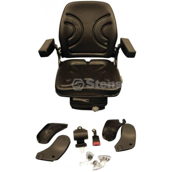 Stens Seat Mechanical Suspension, Black Vinyl, Adjustable