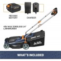 BLUE RIDGE BR8761U 40V 2.0Ah 14'' Cordless Lawn Mower Battery and Charger Included