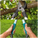 Zcx Super Professional Luxury Garden Tools Retractable Gardening Branches Thick Branches Vigorously Cut 25cm Telescopic Handle (Color : Silver)