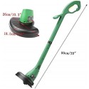 WUAZ 30M Cable Home Electric Lawn Mower, 400W 12500 R/Min Portable Garden Lawn Mower Grass Cutting Machine Grass Trimmer Courtyard Pruning Tool