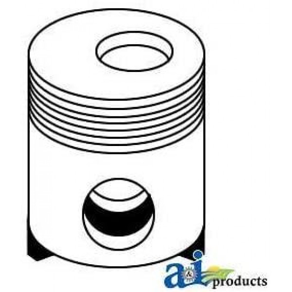 A&I Piston T23481, Compatible with John Deere Parts 380 (SN 154766> W/ 3.152 ENG), 350B (SN 154766>