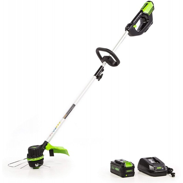 Greenworks ST-140 14-Inch 40V Brushless String Trimmer, 3AH Battery and Charger Included