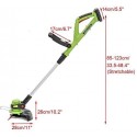WUAZ Wireless Grass Trimmer, Electric Lawn Mower 18V 2000Mah Outdoor Lawnmower Garden Tools