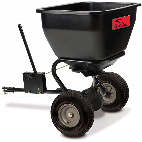 Brinly BS36BH, 75 lb, Black Tow-Behind Broadcast Spreader, 175 lbs