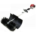 WUPYI 52cc 2 Stroke 2.3HP  Power Sweeper Handheld Broom Sweeper oline Engine Power Broom Brush Clear with Air Cooled Motor EPA Engine for Driveway Turf Snow