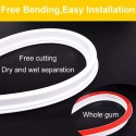 Cvmnkljfger Electric Gardening  Tool Replacement Part Free Bending Water Barrier Water Stopper Silicone White Tools Kit 90cm/120cm/150cm/200cm Garden  Tool Kit (Color : 150cm)