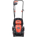 Alek...Shop Red Lawn Mower Grass Electric 12 Amp 13-Inch Hand Push Height Adjusting with Grass Catcher Bag Catcher Home Garden
