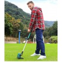 Yacc Lazy Design Electric Lawn Mower Small Lawn Mower, Household Rechargeable Lawn Mower, Suitable for Home Garden,Green