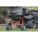Agri-Fab Inc 45-0512-131 Rustproof  Tow Broadcast Spreader 45-0512-131, 175 lb Capacity, Black And Orange