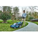 Worth PowerMax 84-Volt Lithium Battery Self-propelled Lawn Mower Cordless Brushless Motor Smart Cut (TM) 20-Inch 70mins Running Two 2.5AH Batteries Included - M010A00