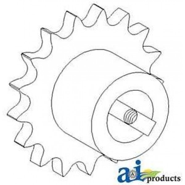 A&I Sprocket UNLOADING Auger AH128074, Compatible with John Deere Parts 9860STS, 9760STS, 9660STS,