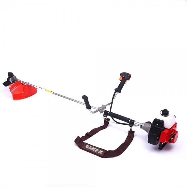 Yacc New Two-Stroke Side-Mounted Lawn Mower, Multifunctional Portable Handheld Weeder, Commercial Household oline Mower,Red