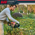 Worth Powerful 84-Volt Cordless Hedge Trimmer 2.0AH Lithium Battery 24-in Dual Action Blade 3/4-IN Cutting Capacity – L705A00