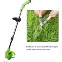 wosume Lawn Mower, 12V Portable Waterproof Garden Electric Lawn Mower Grass Trimmer Machine(US)