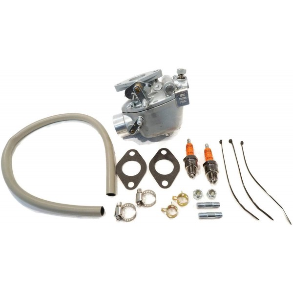 The ROP Shop Carburetor for13878 w/Spark Plugs, kets, Clamps, Tube, Nuts & Bolts