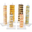 Cvmnkljfger Electric Gardening  Tool Replacement Part Donut Wall Storage Stand Acrylic Candy Sweet Party Doughnut Holder Display Box 6pcs Garden  Tool Kit