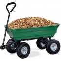 Beeal.shop Cart Garden Wagon 650 Pounds Lawn Yard Heavy Duty Poly Carrier Wheelbarrow Tractor for All Gardening Tools