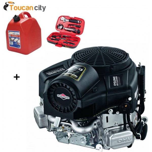 Toucan City  Can with Tool Kit (9-Piece) and Briggs & Stratton 27 HP Commercial Turf Series Vertical  Engine 49T977-1036-G1