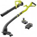 Ryobi One ONE+ 18-Volt Lithium-Ion String Trimmer/Edger and Blower Combo Kit 2.0 Ah Battery and Charger Included