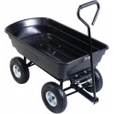 Beeal.shop Cart Garden Wagon 660 Pounds Lawn Yard Heavy Duty Dump Cart Dumper for All Gardening Tools