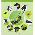 24 V Electric Lawnmowers/Hands Push-type Grass Cutter/Cordless Lawnmowers 320MM Cutting length 3850r/min Push Lawn Mower