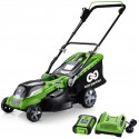 Best Partner 40V Max Lithium Cordless Lawn Mower,16-Inch,4.0AH Battery and Charger Include