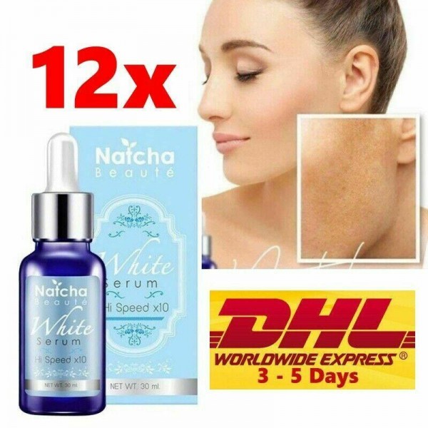 12x Natcha Serum Freckles Natural extracts White Serum Reduce Dark Spot Acne