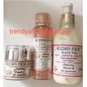 Golden face Beauty Milk set: lotion, serum, face cream, essential oil.+ soap
