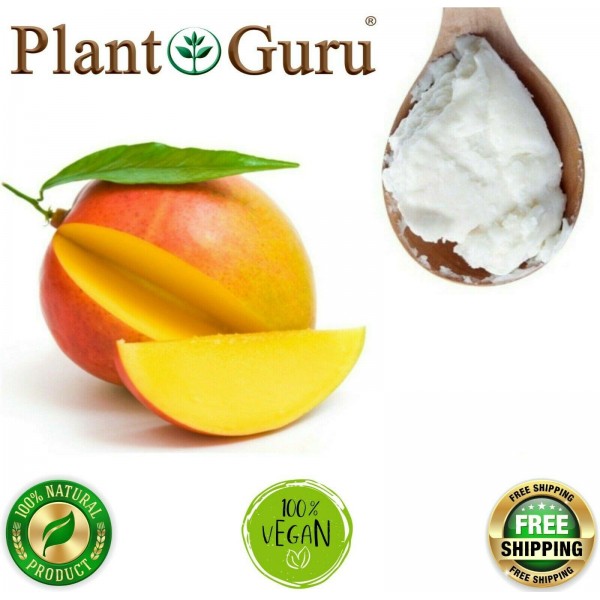 Raw Mango Butter 100% Pure Organic Natural Unrefined For Skin Body Hair Bulk