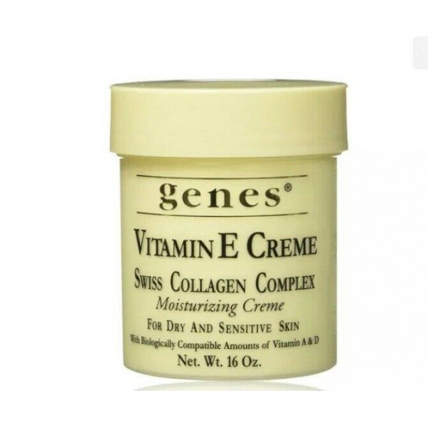 Genes Vitamin E Creme Swiss Collagen Complex Moisturizing Creme  16Oz