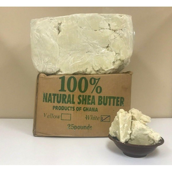 RAW AFRICAN SHEA BUTTER Unrefined Organic White/Ivory Pure Premium Choose Size