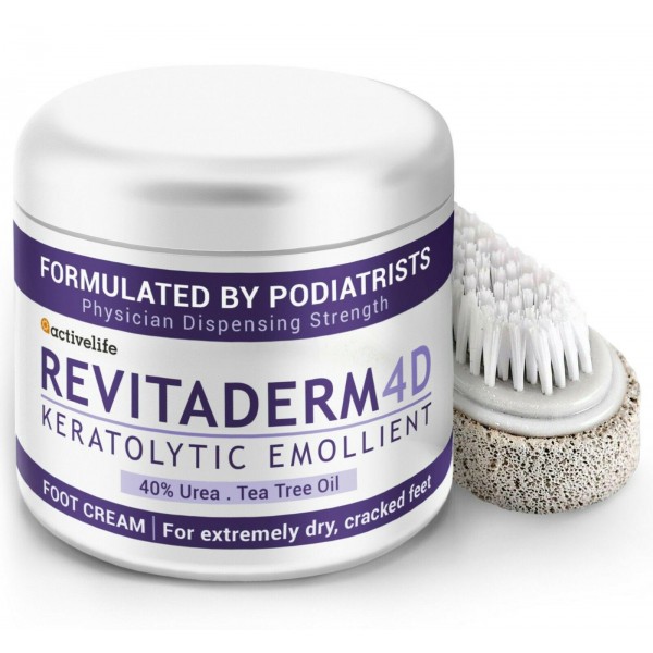 Activelife Revitaderm 4D with 40% Urea for Dry Cracked Callused Skin & Feet