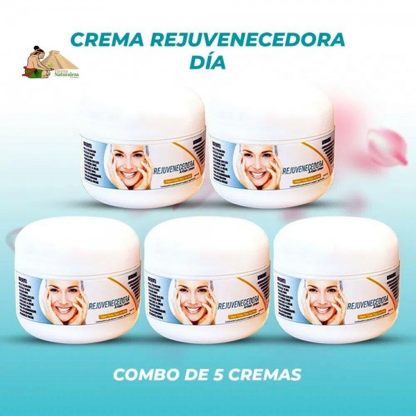 Cremas Rejuvenecedora Día Pack de 5 para pieles normales o mixtas