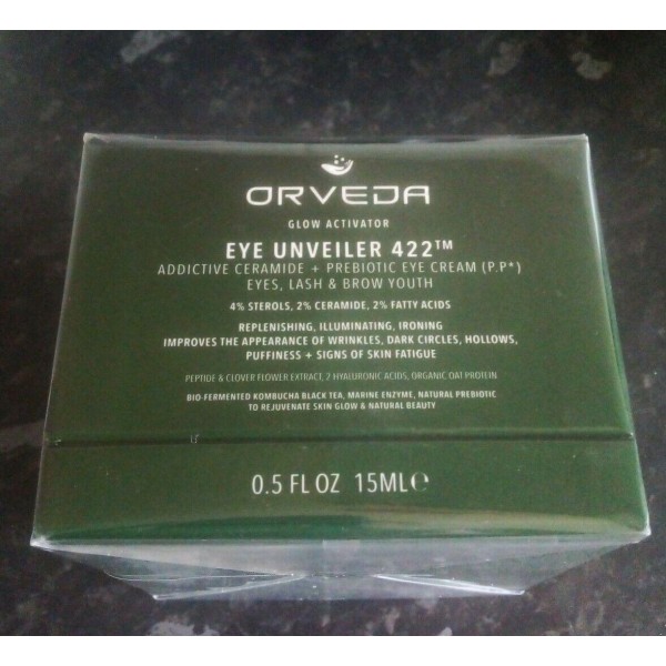 Orveda Eye UNVEILER 422™ Prebiotic Eye Cream 15ml Vegan Halal Sealed