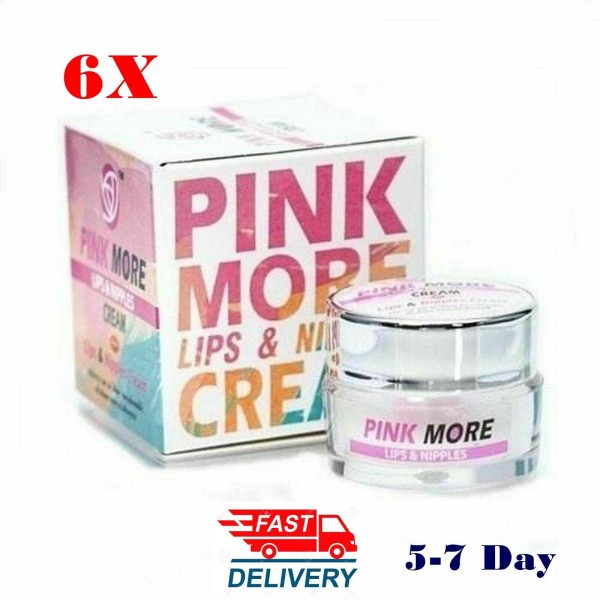6X NEW Pink More Cream on the Lip Nipple Cream a Natural Pink 5ml Best Selling
