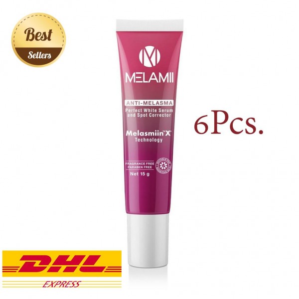 6x Melamii cream Anti-Melasma reduce freckles blemishes dark spots spf20 15g.