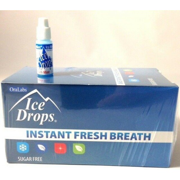 20 boxes of 50 ICE DROPS mixed flavor  LIQUID BREATH  FRESHENERS,