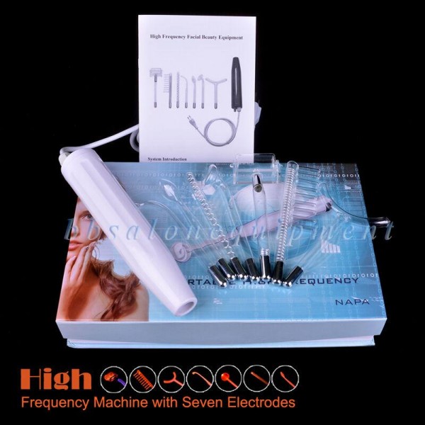 Hot Sale High Frequency Equipment  with 7 Electrode Anti Ance Skin Care Machine
