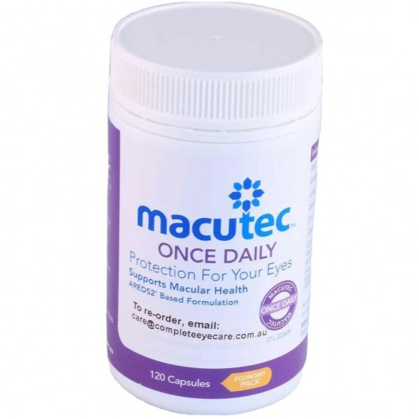 Macutec Once Daily 120 X 1/2/3/4 Protection for your eyes Supports Macula Health
