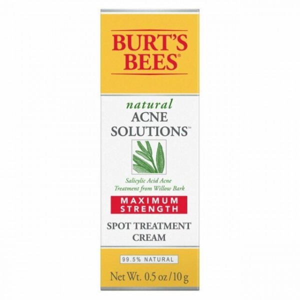 Burt's Bees Natural Acne Solutions Spot Treatment Cream 0.50 oz (Pack of 9)
