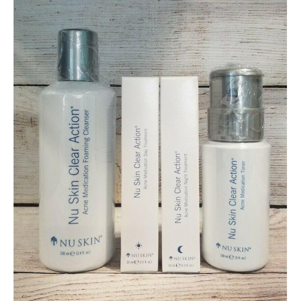 Nu Skin NuSkin Clear Action Acne Medication System (Cleanser, Toner, Treatments)
