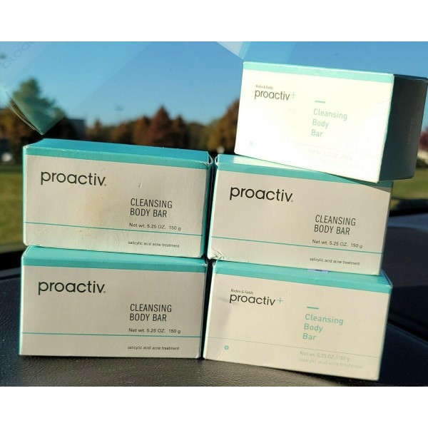 Lot 5 Discontinued Proactiv Cleansing Body Bar Soap 5.25oz EXPIRED Sealed Boxes